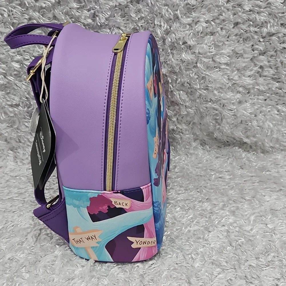 Loungefly Alice In Wonderland Wicheshire Cat Mini Backpack And Wallet Set